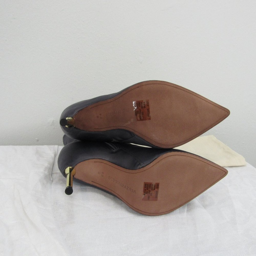 BCBG Jolie Stretch Satin Asphalt 9.5 heeled bootie - Picture 5 of 7
